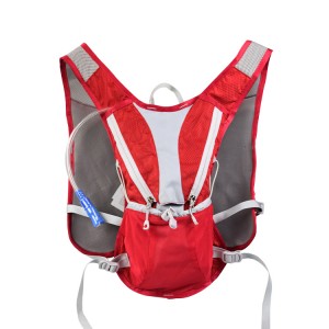 Portable Water Bladder Rugzak Red