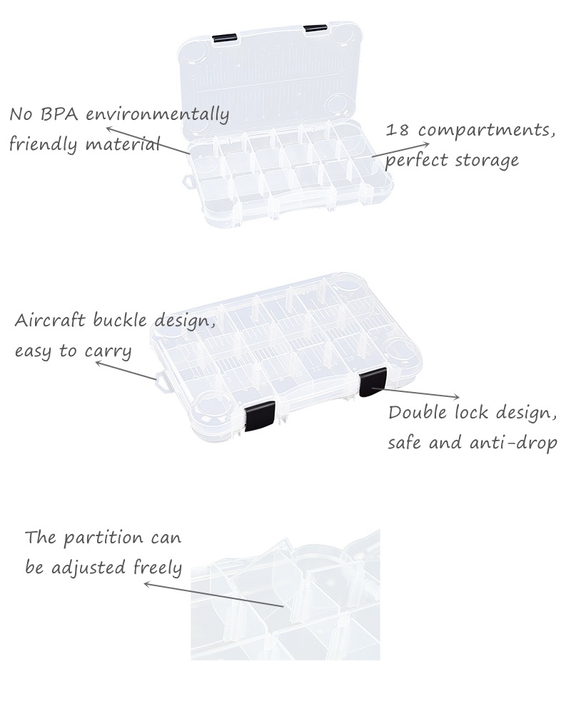 Plastic Clear Tackle Box3