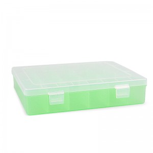 Green Fishing Box Transparent Accessory Box Tackle