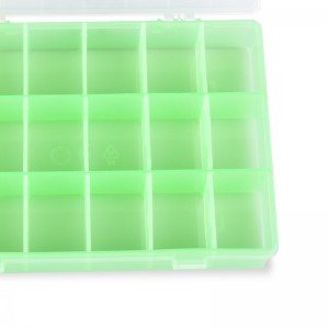 Green Fishing Box Transparent Accessory Box Tackle