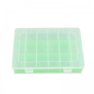 Green Fishing Box Transparent Accessory Box Tackle