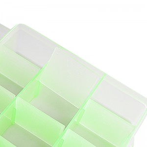 Green Fishing Box Transparent Accessory Box Tackle