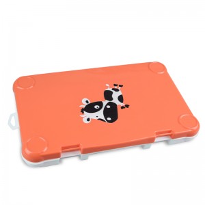 Orange and White Printing Fishing Box Lure Box