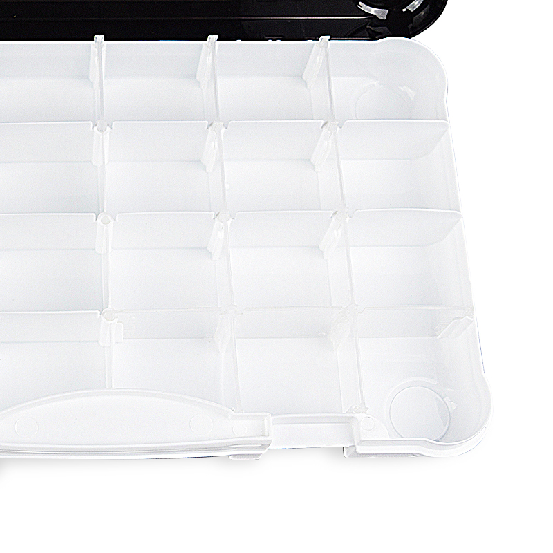 Discount wholesale Best Starter Tackle Box -
Black and White Fishing Tackle Box with Adjustable Dividers – Sibo detail pictures