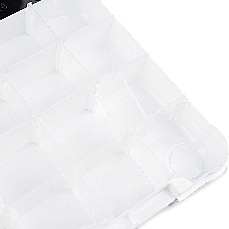 Discount wholesale Best Starter Tackle Box -
Black and White Fishing Tackle Box with Adjustable Dividers – Sibo detail pictures