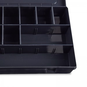 Transparent Plastic Fishing Tackle Box Lure Box Black