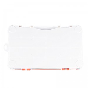 Orange and White Printing Fishing Tackle Box Lure Box