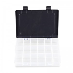 Fishing Plastic Transparent Box Lure Box Black