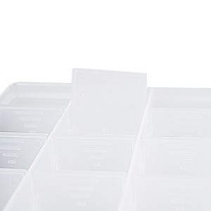 Fiske Plast Transparent Box Lure Box Svart